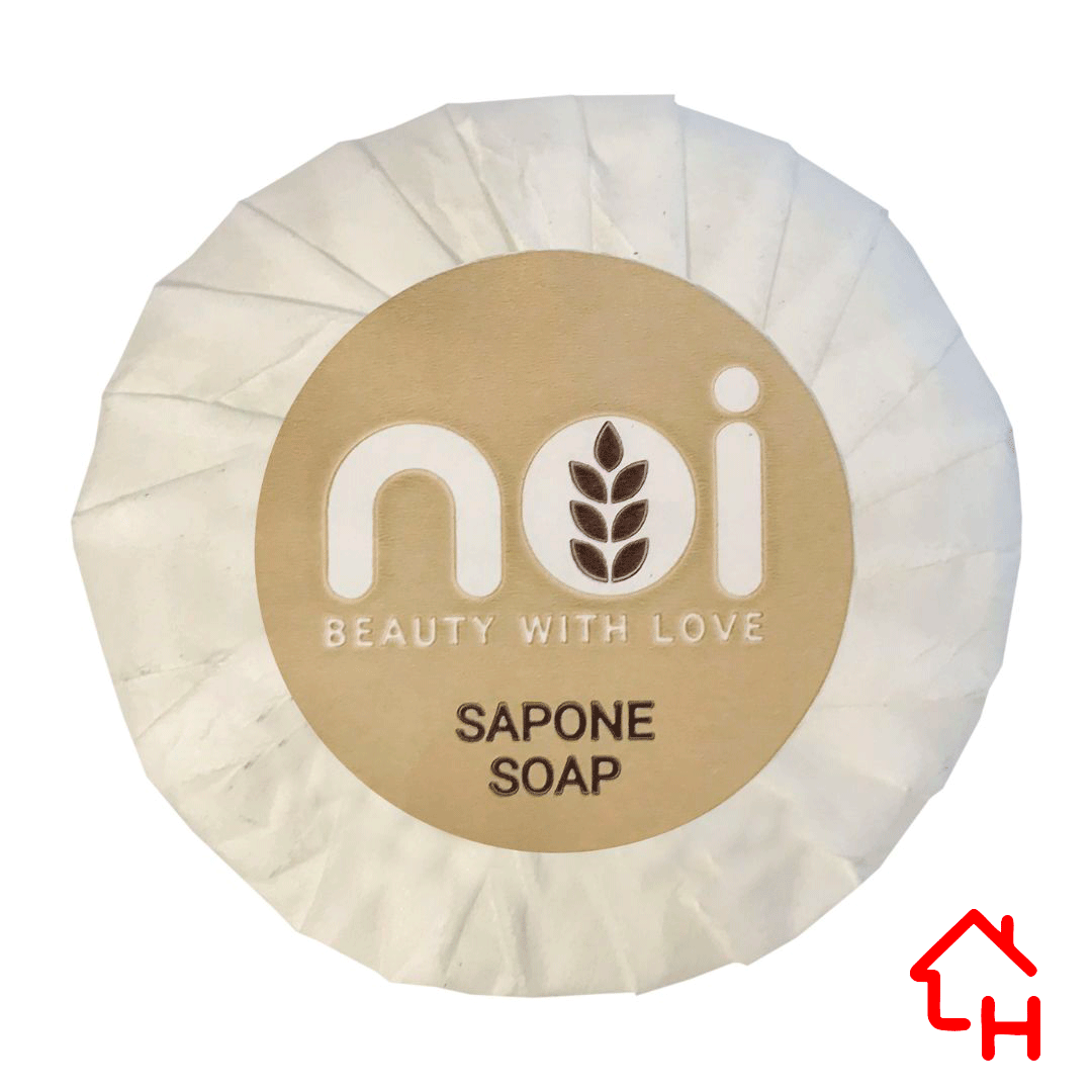 Sapone Bio rotondo plissettato 20 gr – Linea Noi 500 pz