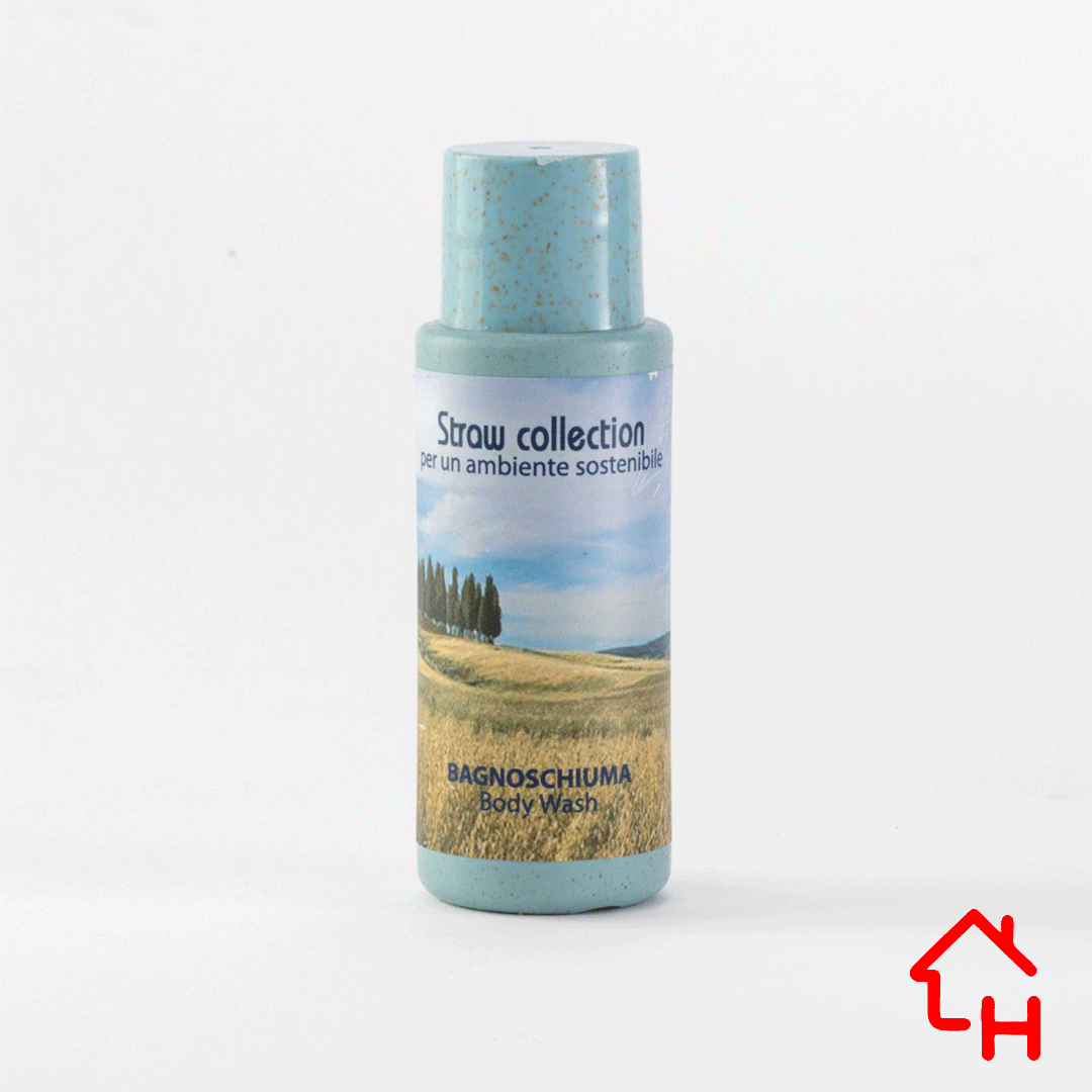Bagnoschiuma flacone 35 ml 228 pezzi - Linea Straw Collection