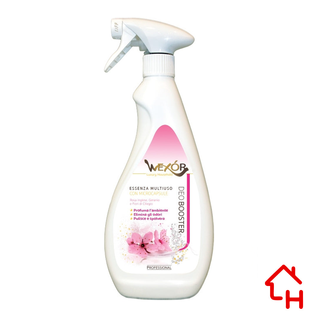 Wexor DeoBooster - Profumatore Ambiente Iperconcentrato 750 ml - Armonia Rosa