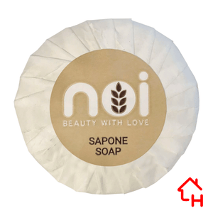 Sapone Bio rotondo plissettato 20 gr – Linea Noi 500 pz