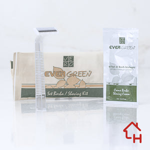 Set shaving "Evergreen" – Razor + Shaving Cream – Pack of 500 pieces