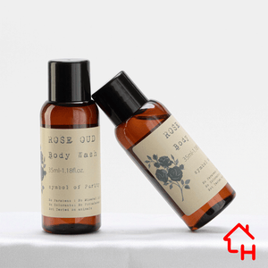 Bagnoschiuma Rose Oud flacone 35 ml 226 pezzi - Linea Sandal & Rose Oud