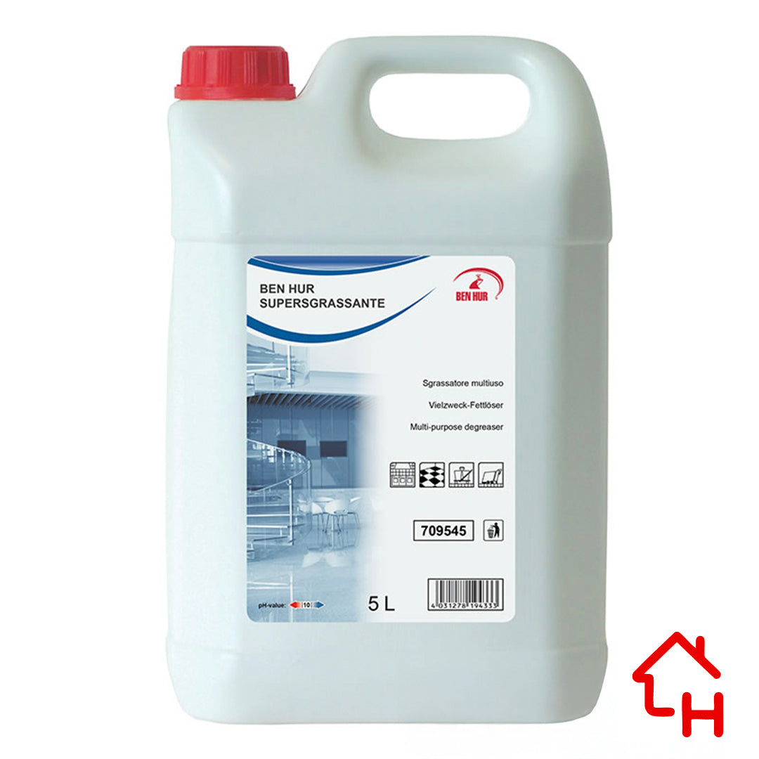 Ben Hur Super Sgrassante – Detergente Liquido Sgrassante Multiuso - 5 L