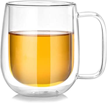 Double Wall High Borosilicate Glass Mug - Hosthingss